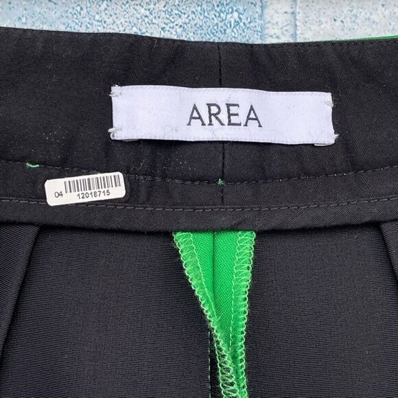 AREA NYC CROPPED CREASE-FRONT TROUSERS size 6 - Picture 8 of 12